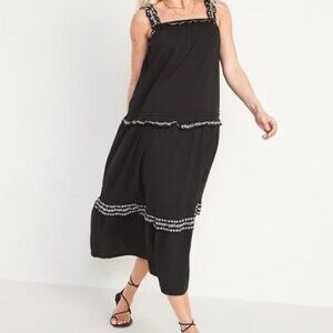 Old Navy ruffle tiered midi maxi dress